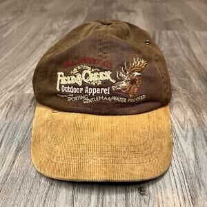 Vintage POLO by Ralph Lauren Corduroy Hat Green OS Leather Strap